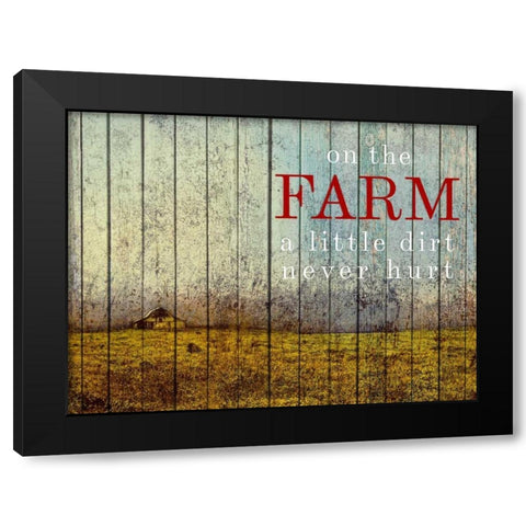 On the Farm II Black Modern Wood Framed Art Print by Mabat, Ynon