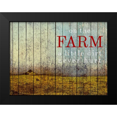 On the Farm II Black Modern Wood Framed Art Print by Mabat, Ynon