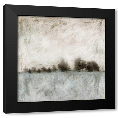Tree Line Black Modern Wood Framed Art Print by Mabat, Ynon