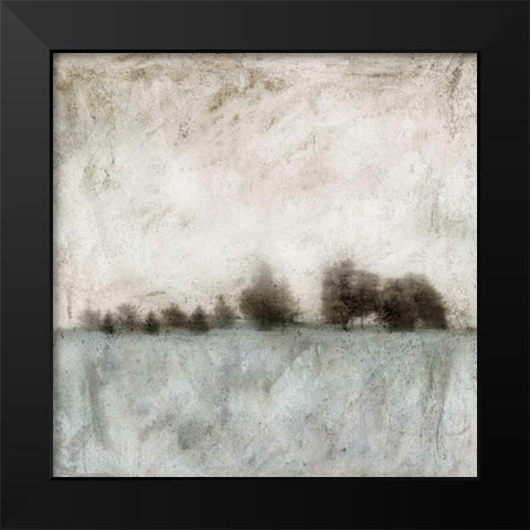 Tree Line Black Modern Wood Framed Art Print by Mabat, Ynon