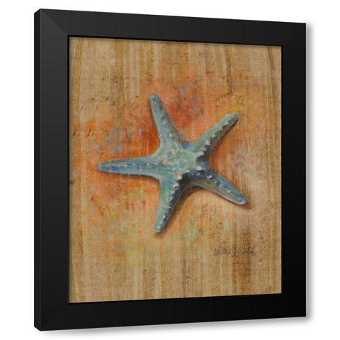 Starfish I Black Modern Wood Framed Art Print with Double Matting by Loreth, Lanie