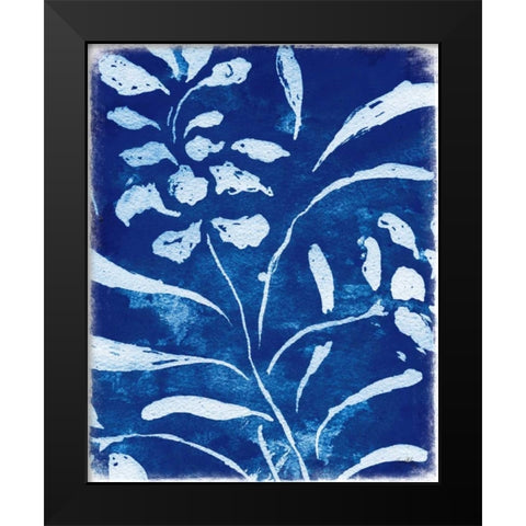 Azure Flora I Black Modern Wood Framed Art Print by Medley, Elizabeth