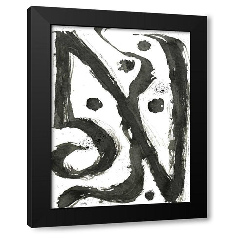 Tribal Oceana I Black Modern Wood Framed Art Print with Double Matting by Medley, Elizabeth