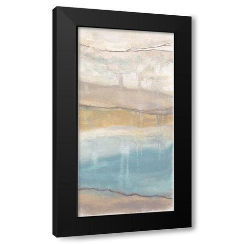 For Abstract Panel II Black Modern Wood Framed Art Print with Double Matting by Medley, Elizabeth