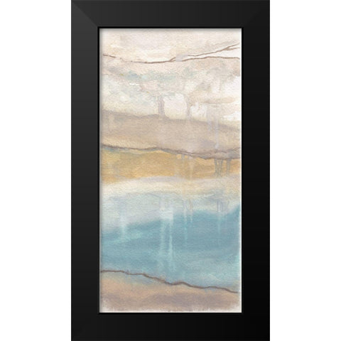 For Abstract Panel II Black Modern Wood Framed Art Print by Medley, Elizabeth