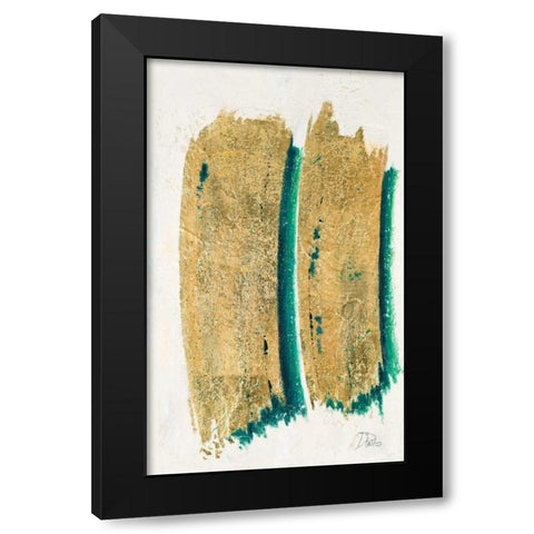 On Gold I Black Modern Wood Framed Art Print by Pinto, Patricia