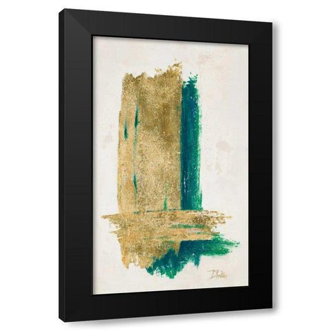 On Gold II Black Modern Wood Framed Art Print with Double Matting by Pinto, Patricia