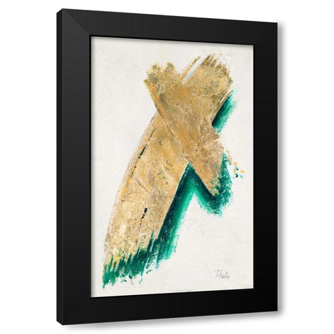 On Gold III Black Modern Wood Framed Art Print with Double Matting by Pinto, Patricia