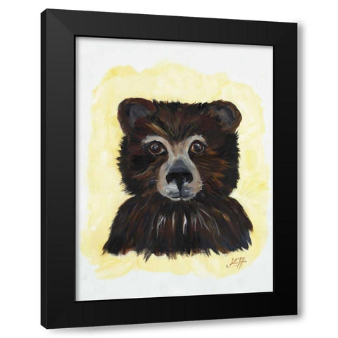 Bear Bear Black Modern Wood Framed Art Print with Double Matting by DeRice, Julie