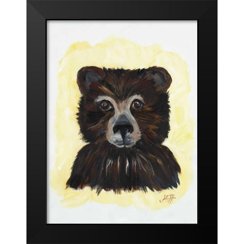 Bear Bear Black Modern Wood Framed Art Print by DeRice, Julie