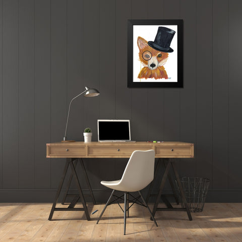 Proper Animals III Black Modern Wood Framed Art Print by DeRice, Julie