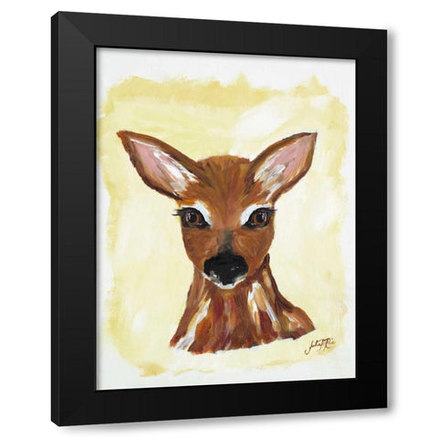 Dear Deer Black Modern Wood Framed Art Print by DeRice, Julie