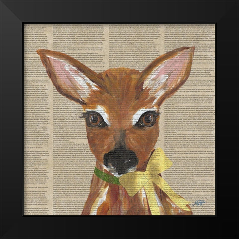 Holiday Animal II Black Modern Wood Framed Art Print by DeRice, Julie