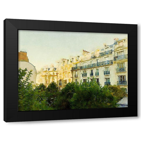 Down These Streets Black Modern Wood Framed Art Print with Double Matting by Navas, Emily