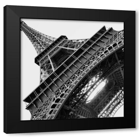 Eiffel Views Square I Black Modern Wood Framed Art Print with Double Matting by Navas, Emily