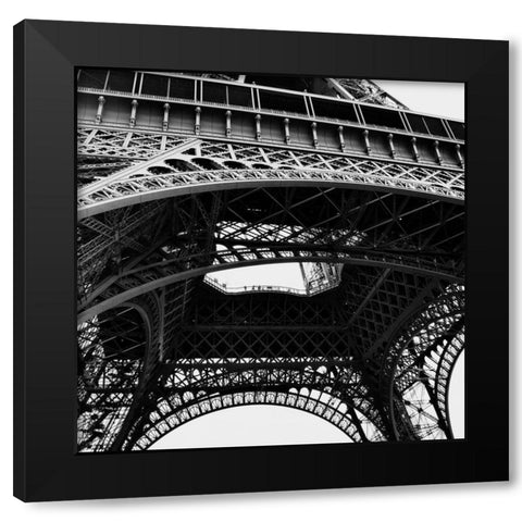 Eiffel Views Square III Black Modern Wood Framed Art Print by Navas, Emily