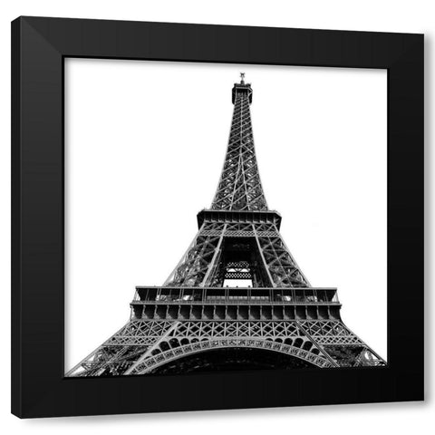 Paris Views II Black Modern Wood Framed Art Print with Double Matting by Navas, Emily