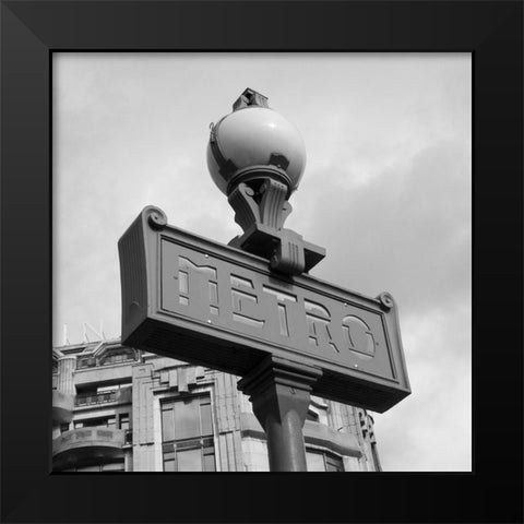 Paris Scene III Black Modern Wood Framed Art Print by Navas, Emily