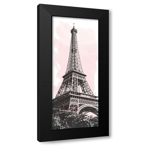 Watercolor France Panel II Black Modern Wood Framed Art Print with Double Matting by Navas, Emily