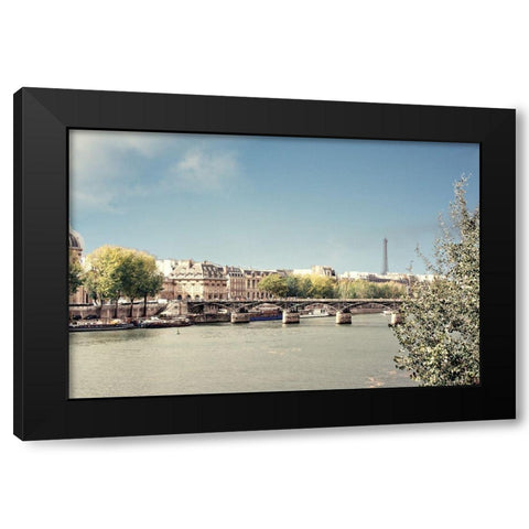 The View Black Modern Wood Framed Art Print by Navas, Emily