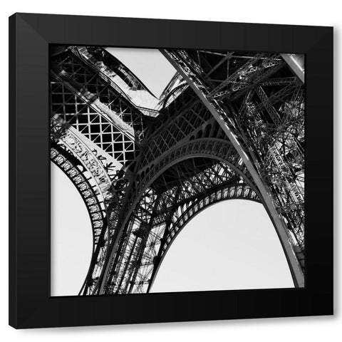Eiffel Views Square II Black Modern Wood Framed Art Print by Navas, Emily