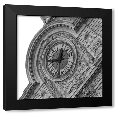 Paris Views III Black Modern Wood Framed Art Print with Double Matting by Navas, Emily