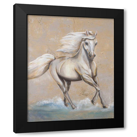 Freedom Run Black Modern Wood Framed Art Print with Double Matting by Hakimipour, Tiffany