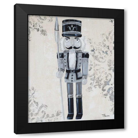 Gray Nutcracker I Black Modern Wood Framed Art Print with Double Matting by Hakimipour, Tiffany