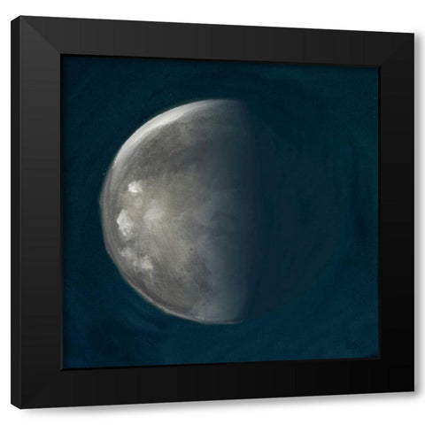 Moon Phase III Black Modern Wood Framed Art Print by Hakimipour, Tiffany