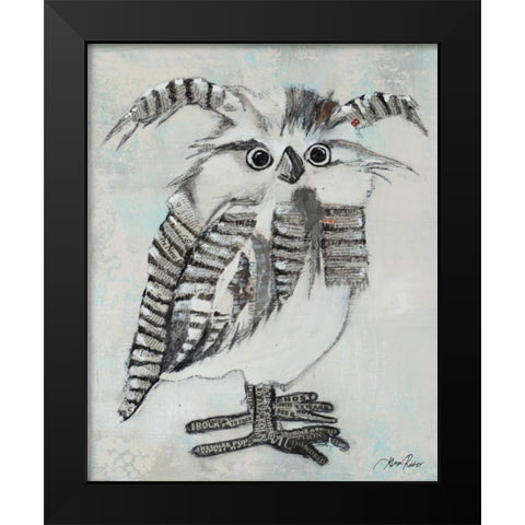 Who Are You I Black Modern Wood Framed Art Print by Ritter, Gina