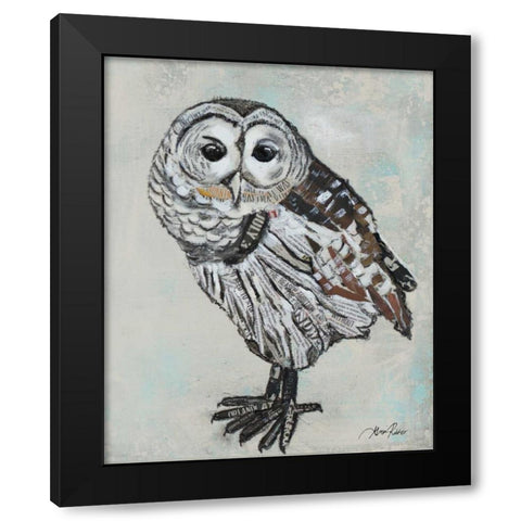 Who Are You II Black Modern Wood Framed Art Print by Ritter, Gina