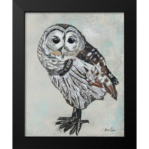 Who Are You II Black Modern Wood Framed Art Print by Ritter, Gina