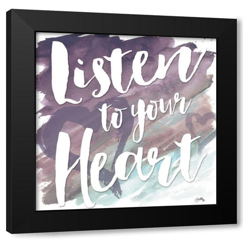 Wise Thoughts V Black Modern Wood Framed Art Print with Double Matting by Medley, Elizabeth