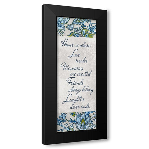 European Floral Inspiration I Black Modern Wood Framed Art Print by Loreth, Lanie