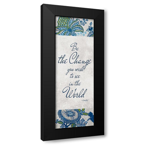 European Floral Inspiration II Black Modern Wood Framed Art Print by Loreth, Lanie