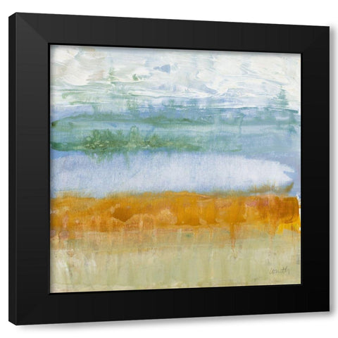 Lakeside Black Modern Wood Framed Art Print by Loreth, Lanie