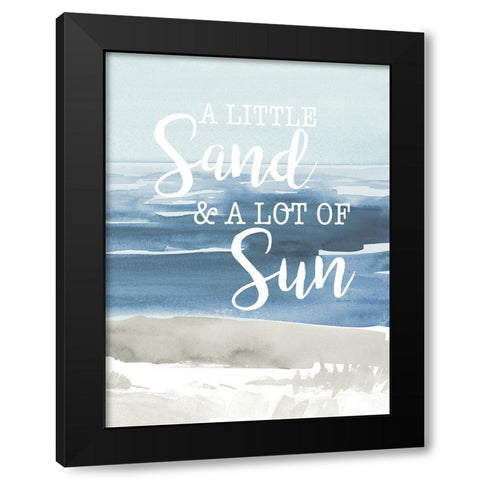 Little Sand Lot of Sun Black Modern Wood Framed Art Print with Double Matting by Loreth, Lanie