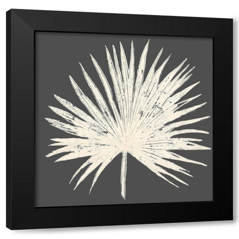 Sophisticated Palm Leaf I Black Modern Wood Framed Art Print with Double Matting by Pinto, Patricia
