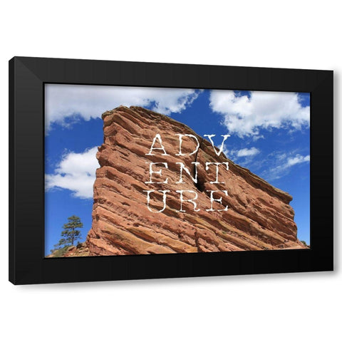 Adventure Black Modern Wood Framed Art Print by Metz, Andi