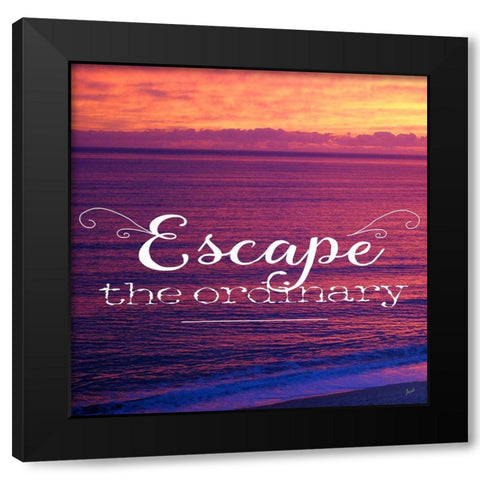 Escape The Ordinary Black Modern Wood Framed Art Print with Double Matting by Metz, Andi