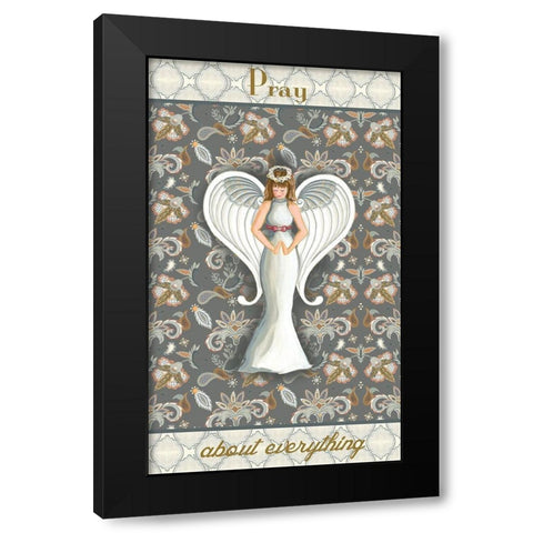 Wonderland Angel I Black Modern Wood Framed Art Print with Double Matting by Metz, Andi