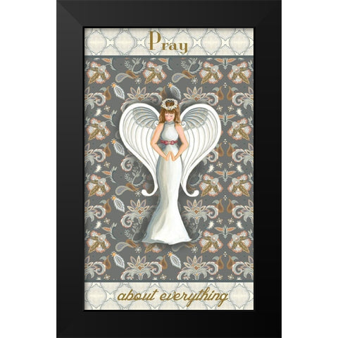 Wonderland Angel I Black Modern Wood Framed Art Print by Metz, Andi