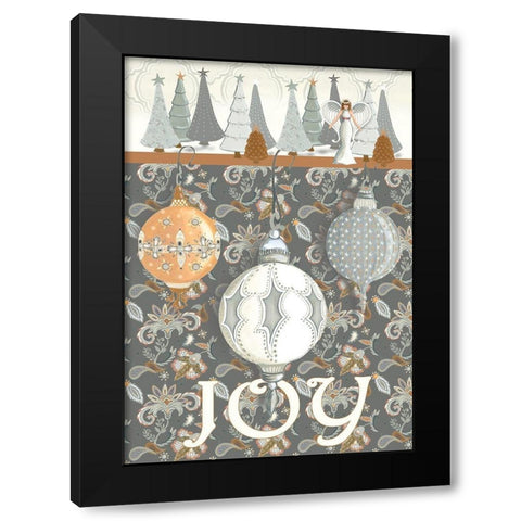 Wonderland Joy Black Modern Wood Framed Art Print with Double Matting by Metz, Andi