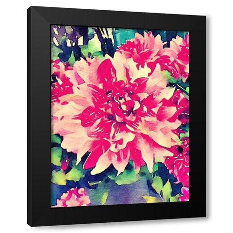 Once A Season Black Modern Wood Framed Art Print by Navas, Emily