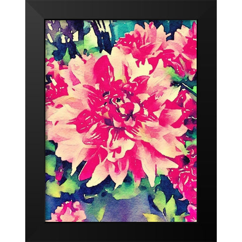 Once A Season Black Modern Wood Framed Art Print by Navas, Emily