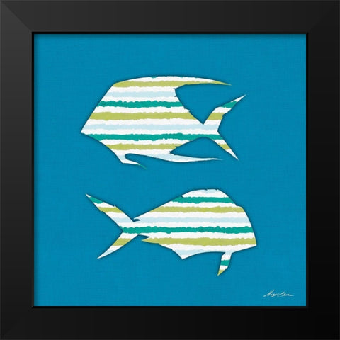 What a Catch III Black Modern Wood Framed Art Print by Edwins, Hugo