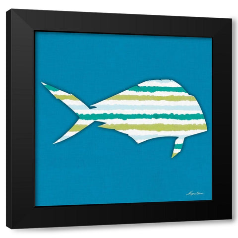 What a Catch I Black Modern Wood Framed Art Print with Double Matting by Edwins, Hugo