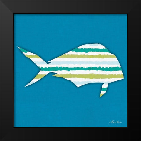 What a Catch I Black Modern Wood Framed Art Print by Edwins, Hugo