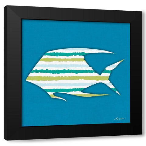 What a Catch II Black Modern Wood Framed Art Print by Edwins, Hugo