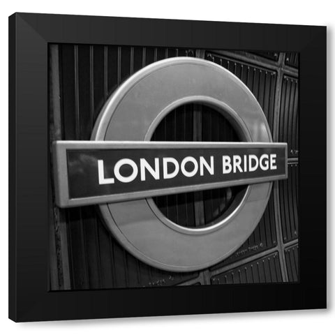 London Scene II Black Modern Wood Framed Art Print with Double Matting by Navas, Emily